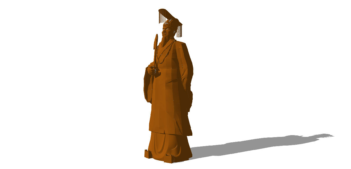 古代人物雕塑与SU模型，雕塑艺术的传承与创新