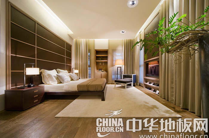 大气卧室地板效果图，打造优雅舒适的居住环境