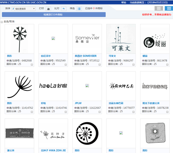 如何查询商标的图案