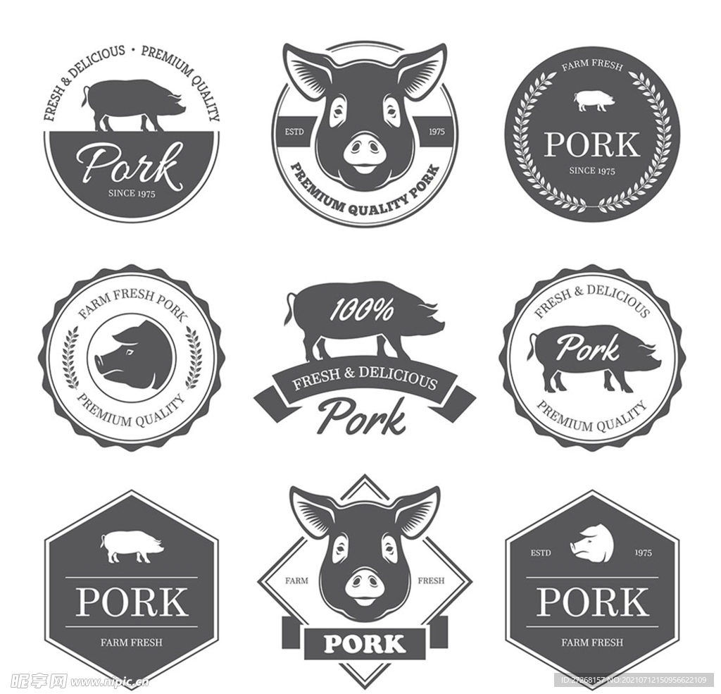 猪肉商标图案，品牌标识的力量与意义