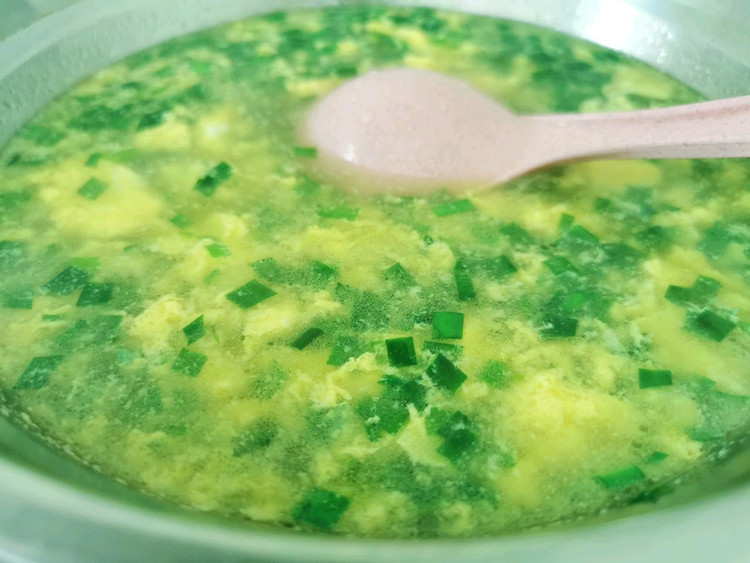 韭菜蛋花汤，一道家常美食的做法