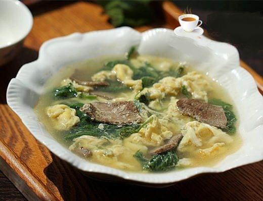 猪肝蛋花汤，一道传统美味的营养佳品