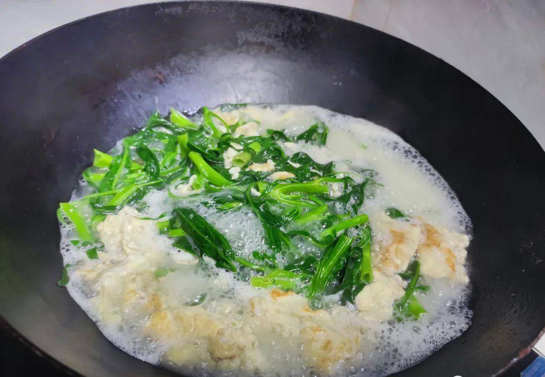 菜心蛋花汤，一道家常美食的做法分享